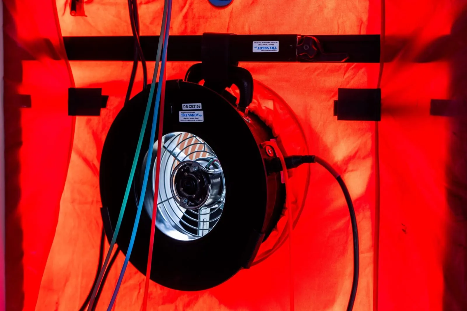 Ventilationsanlæg under afprøvning